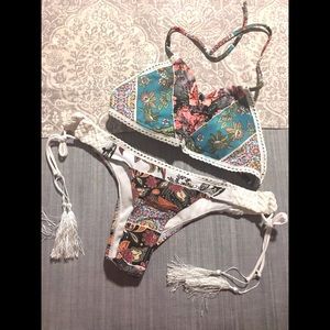 Paisley Print Bikini 👙 Swimsuit Set